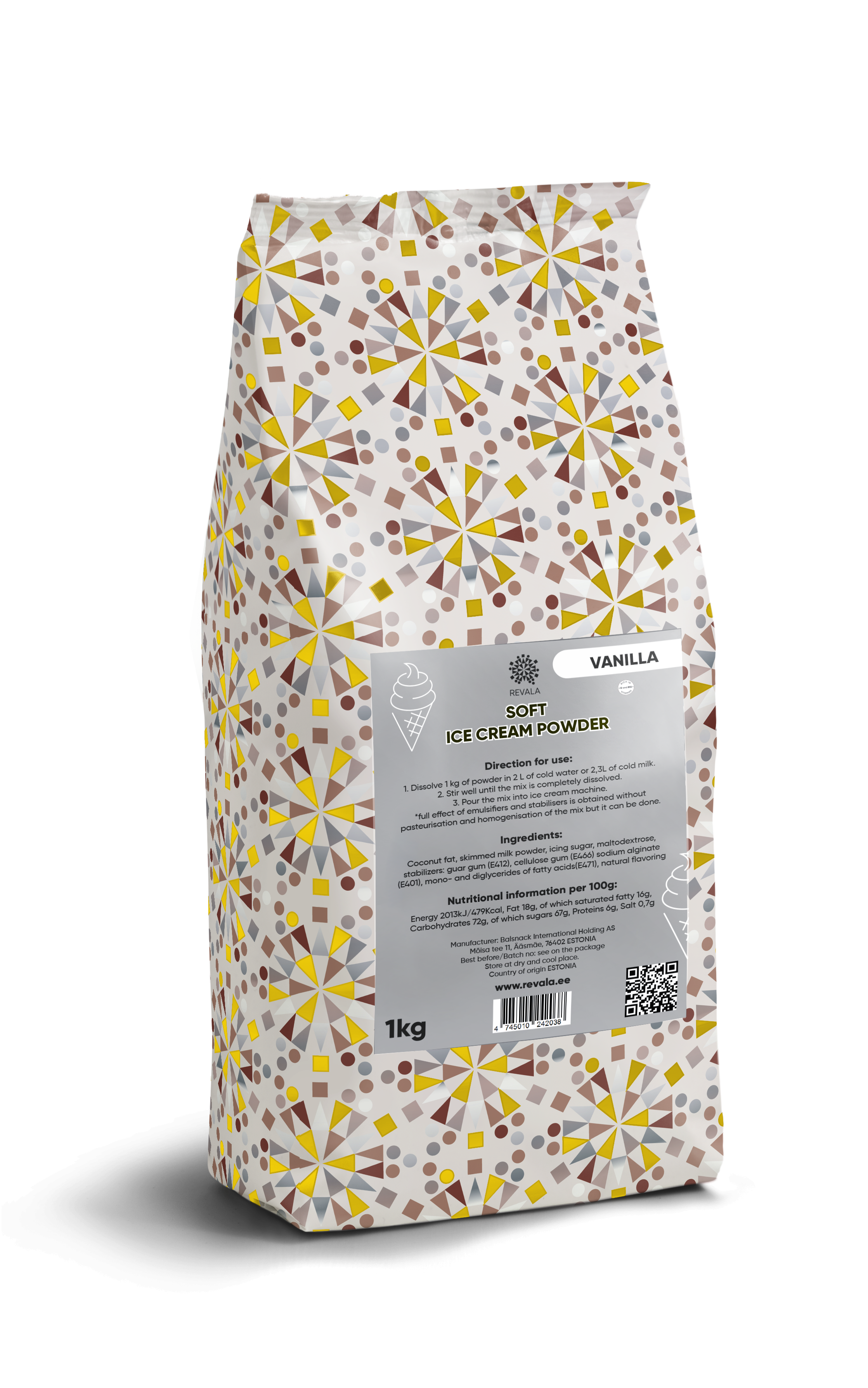 Soft ice cream powder