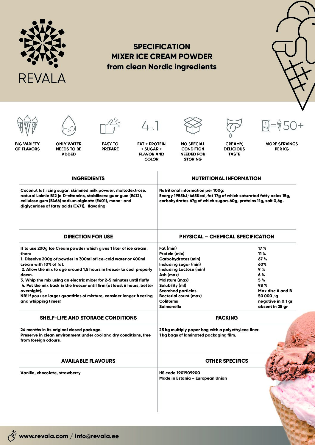 JÄÄTISEPULBER MIKSERIGA VALMISTAMISEKS - Image 5